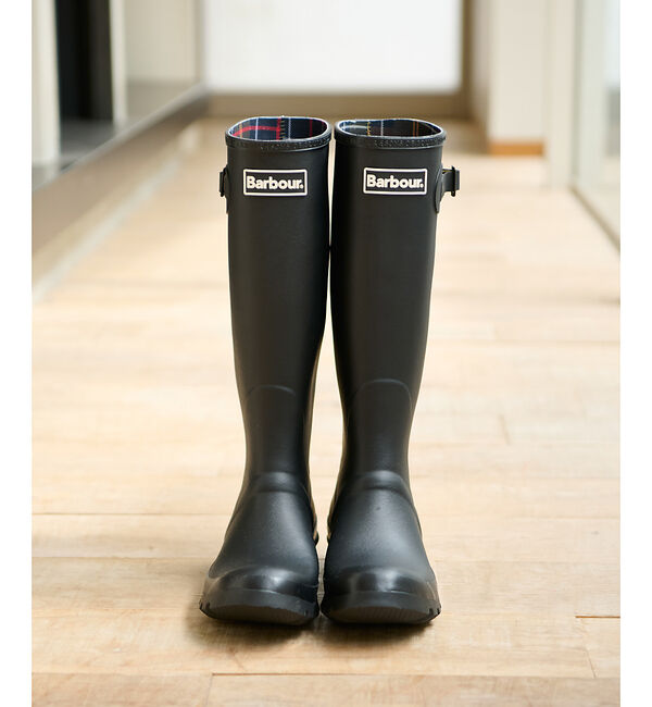 Rouge vif「【Barbour/バブアー】レインロングブーツ/シーズンレス/梅雨/ロングブーツ」|レインシューズ|