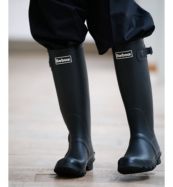 Rouge vif「【Barbour/バブアー】レインロングブーツ/シーズンレス/梅雨/ロングブーツ」|レインシューズ|