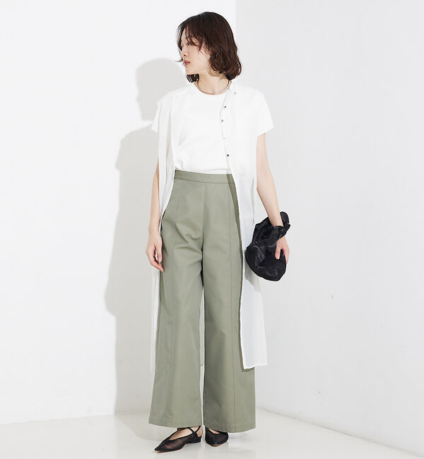 qualite「撥水ツイルワイドパンツ」|その他|