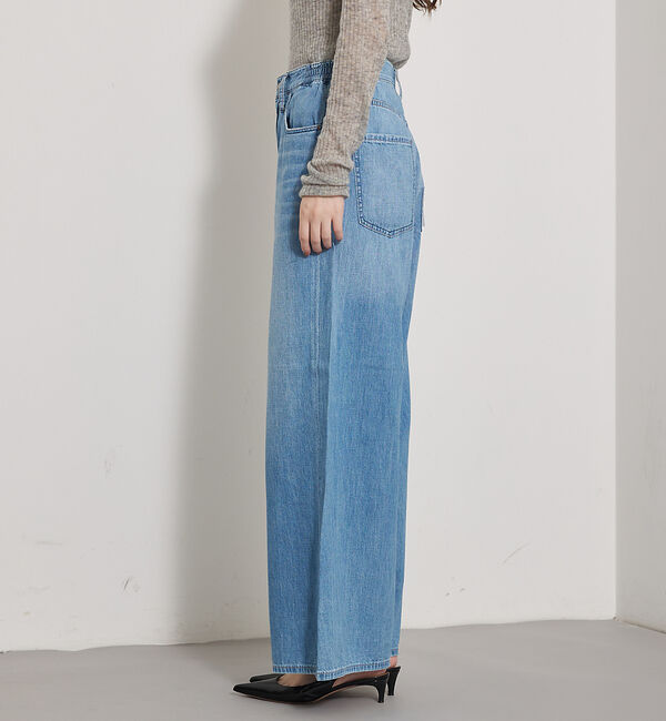 qualite「【HealthyDENIM】WildGingerEasy ワイドデニム」|デニム|