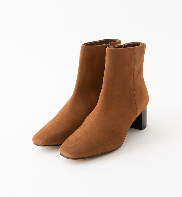 AU BANNISTER「【販売店舗限定】スクエアトゥブーツ」|ショートブーツ|キャメル