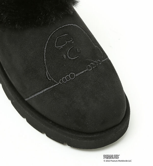 AU BANNISTER「【PEANUTS&times;Au BANNISTER】スヌーピーコラボ エコムートンブーツ」|ショートブーツ|