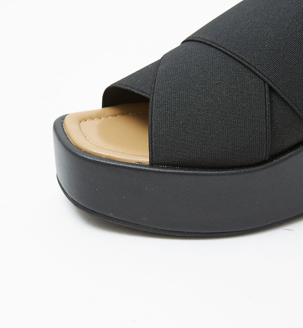 AU BANNISTER「エラスティッククロスウェッジサンダル」|サンダル|