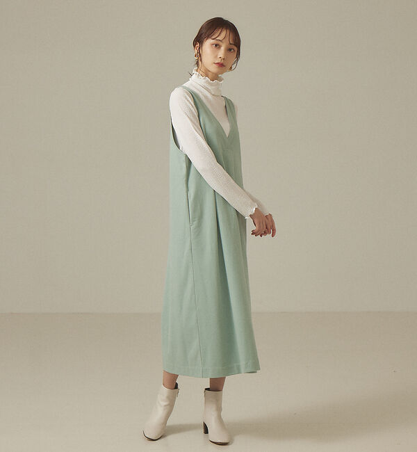 abahouse mavie「【前後着用可】カルゼジャージーワンピース」|ワンピース|