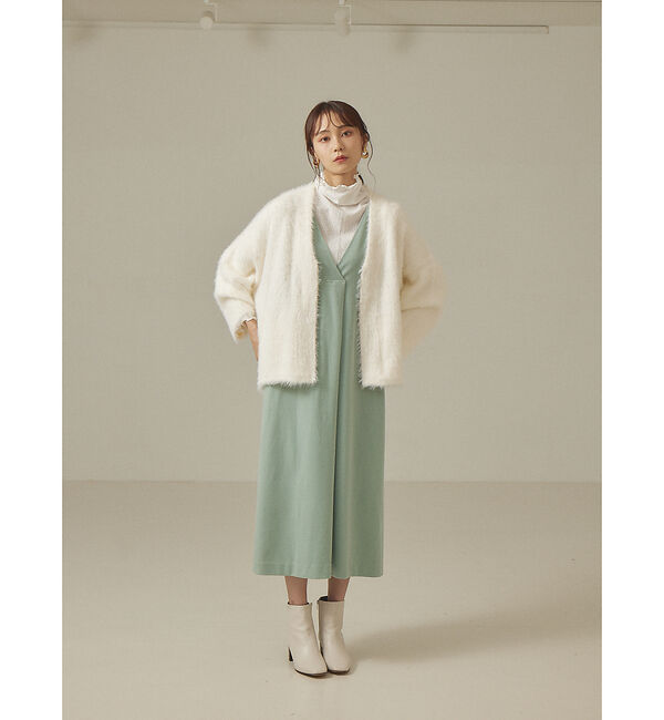 abahouse mavie「【前後着用可】カルゼジャージーワンピース」|ワンピース|