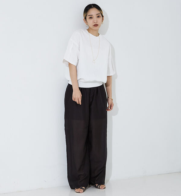 NOMINE「【セットアップ着用可】シアー ワイドパンツ」|その他|