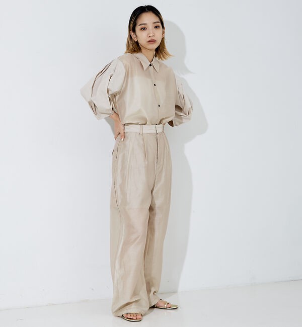 NOMINE「【セットアップ着用可】シアー ワイドパンツ」|その他|