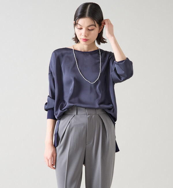 TIARA「リブトリミングトップス」|ニット・セーター|