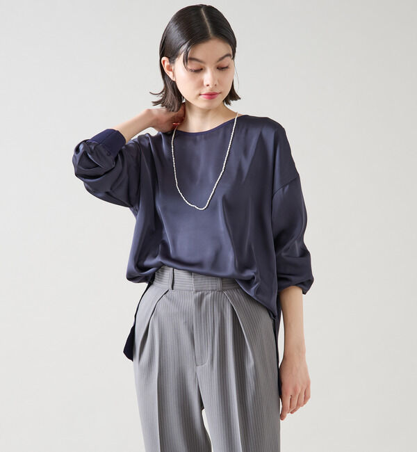 TIARA「リブトリミングトップス」|ニット・セーター|