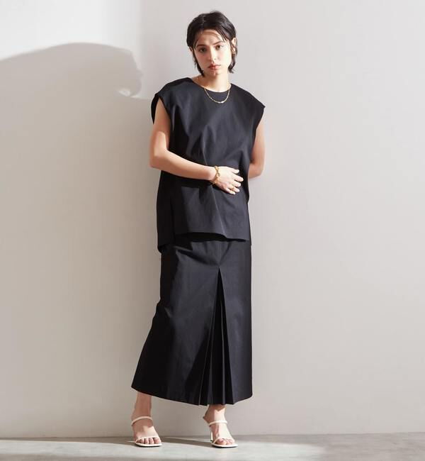 Liesse「タックタイトスカート（セットアップ対応可）」|スカート|ブラック