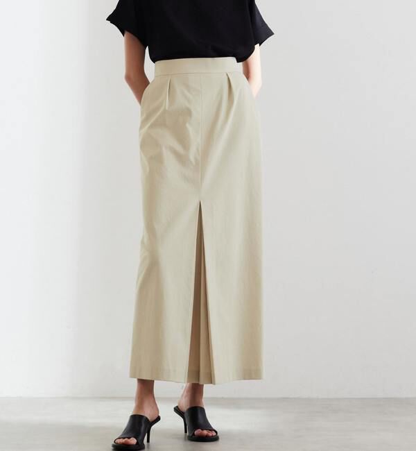 Liesse「タックタイトスカート（セットアップ対応可）」|スカート|ベージュ