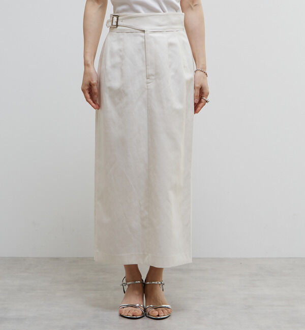 Soffitto「ベルト付きストレッチタイトスカート」|スカート|オフホワイト