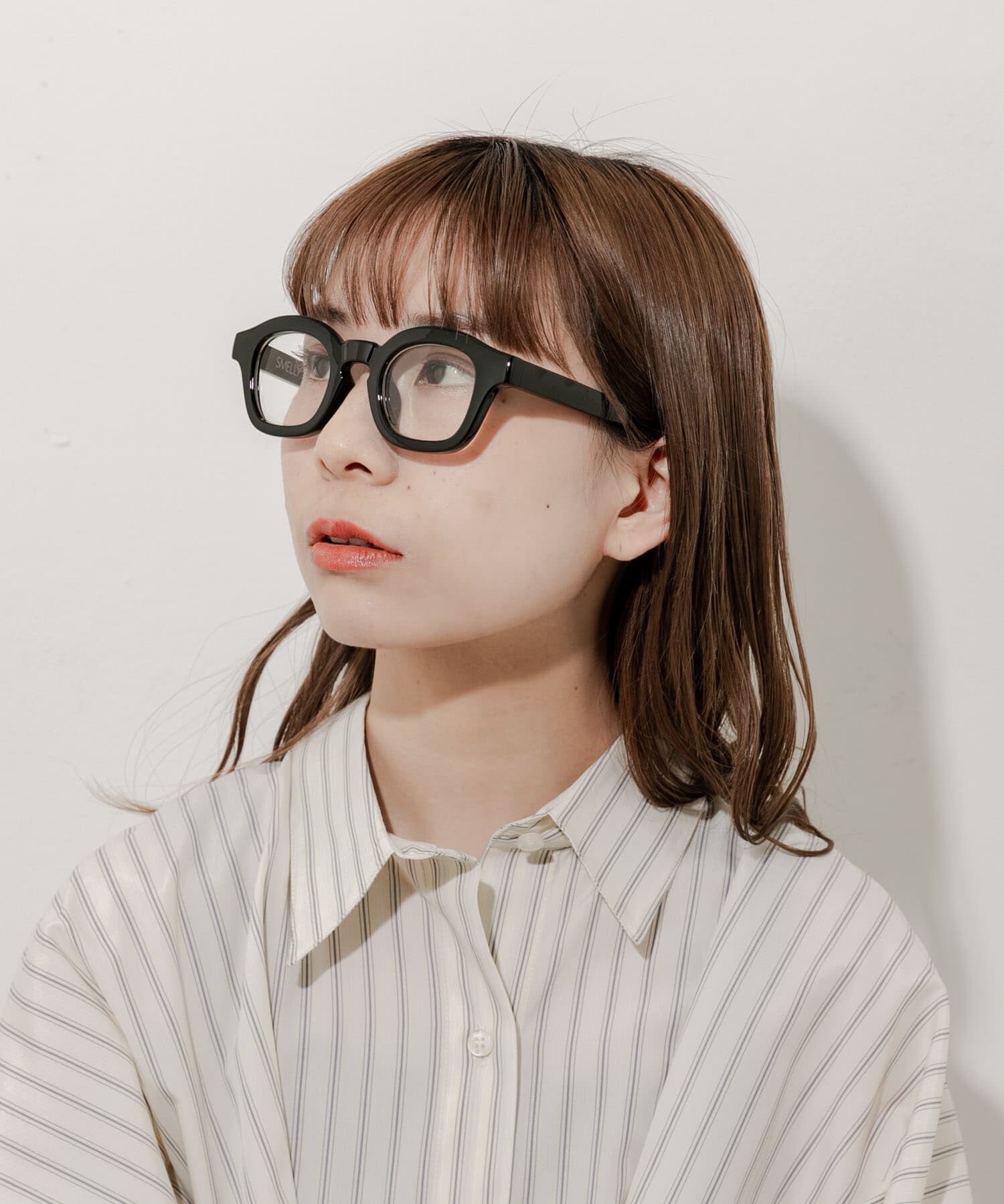 SMELLY「ワイドフレームダテメガネ」|メガネ|