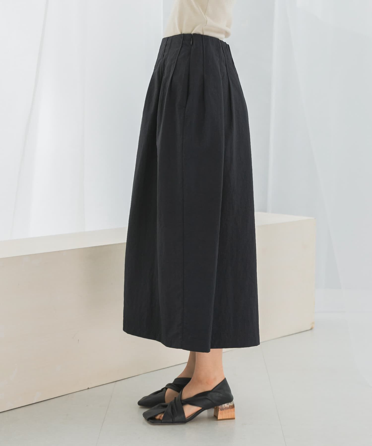 URBAN RESEARCH ROSSO「撥水UVピンタックコクーンスカート」|スカート|