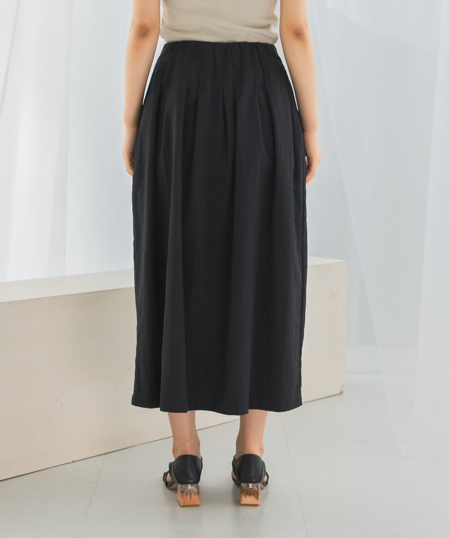 URBAN RESEARCH ROSSO「撥水UVピンタックコクーンスカート」|スカート|