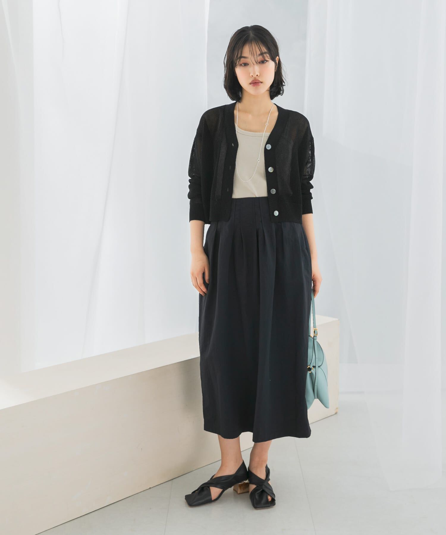 URBAN RESEARCH ROSSO「撥水UVピンタックコクーンスカート」|スカート|