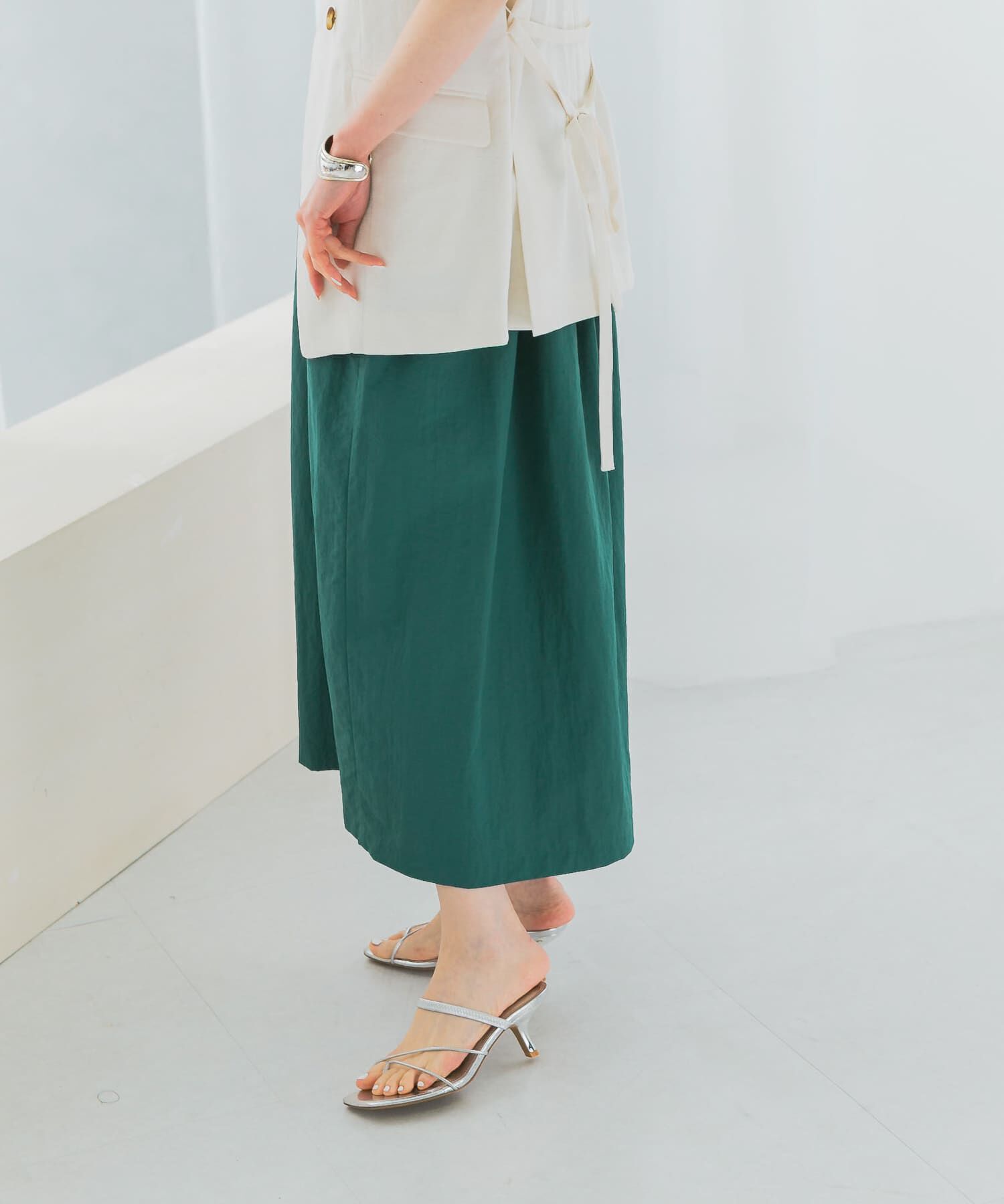 URBAN RESEARCH ROSSO「撥水UVピンタックコクーンスカート」|スカート|