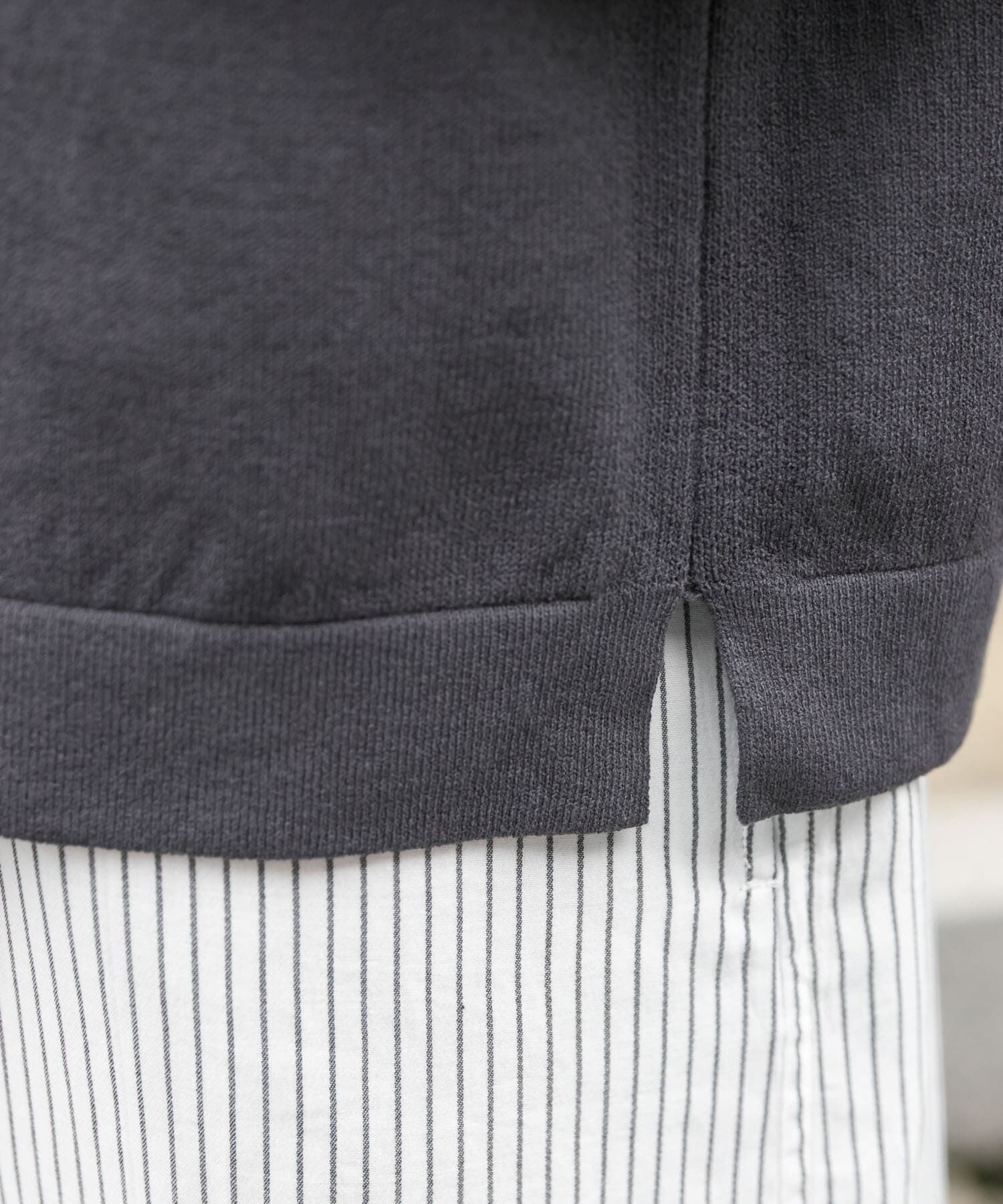 URBAN RESEARCH DOORS「FORK&SPOON　クルーネックニットベスト」|ベスト・ジレ|