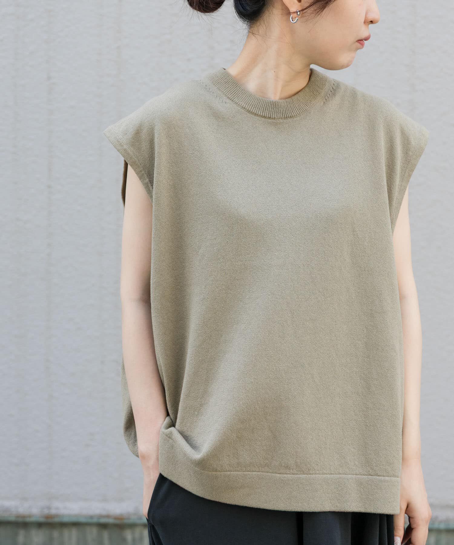 URBAN RESEARCH DOORS「FORK&SPOON　クルーネックニットベスト」|ベスト・ジレ|