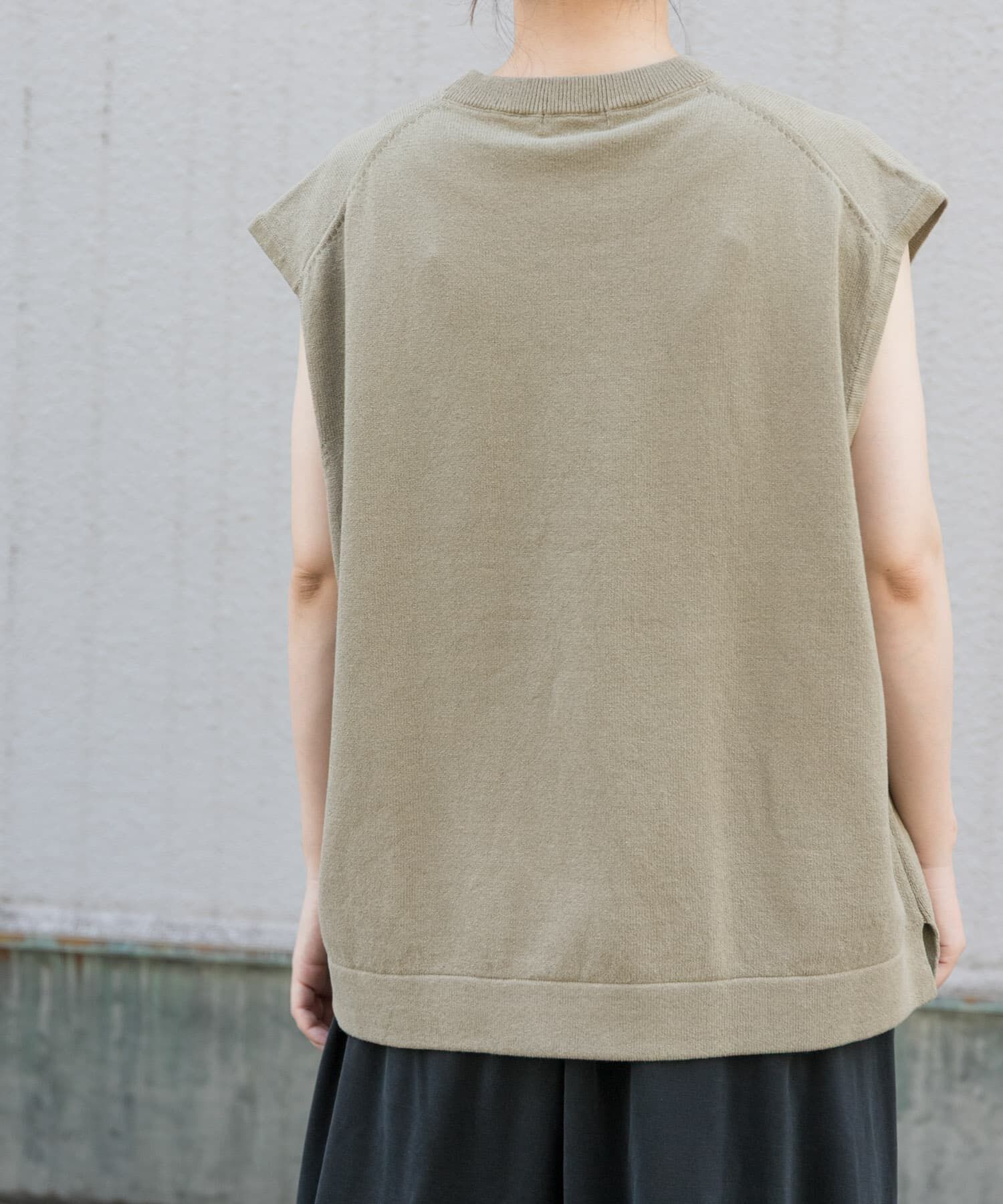 URBAN RESEARCH DOORS「FORK&SPOON　クルーネックニットベスト」|ベスト・ジレ|