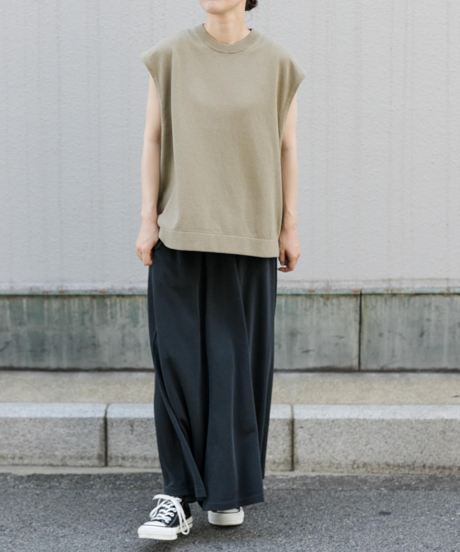 URBAN RESEARCH DOORS「FORK&SPOON　クルーネックニットベスト」|ベスト・ジレ|