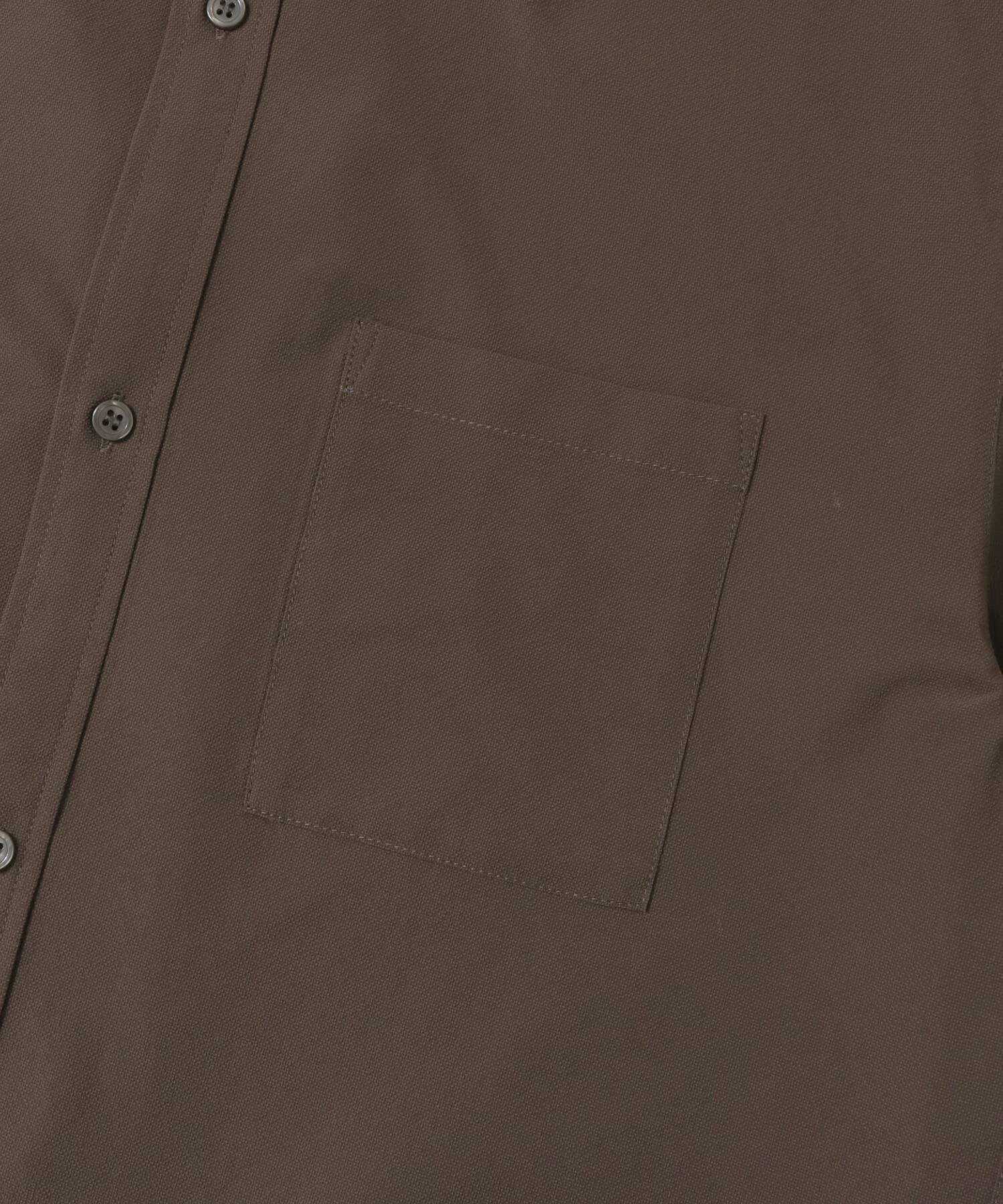 URBAN RESEARCH ROSSO「『XLサイズあり』マイクロサッカーバンドカラー半袖シャツ」|シャツ・ブラウス|