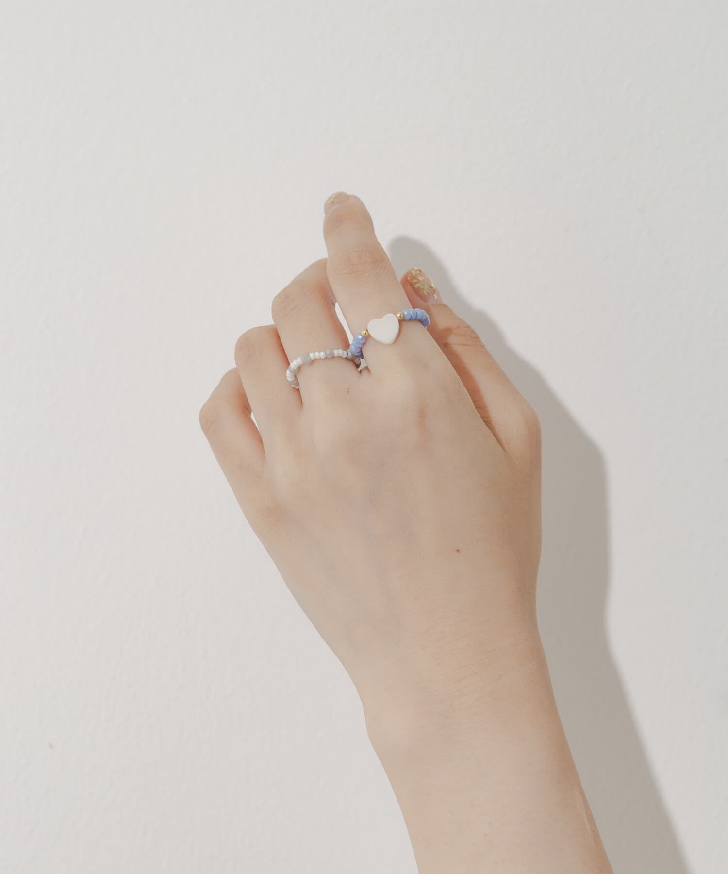 SMELLY「カラービーズ2セットリング」|リング|