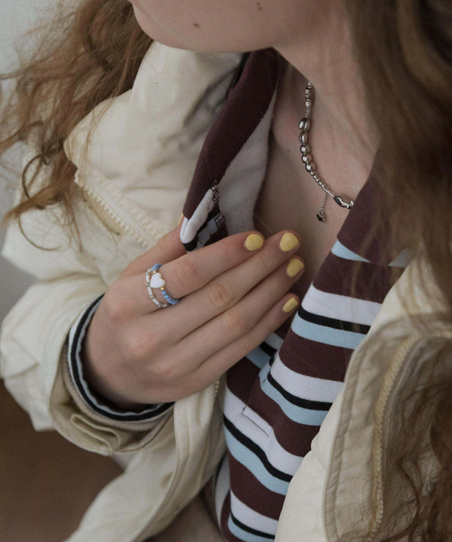 SMELLY「カラービーズ2セットリング」|リング|