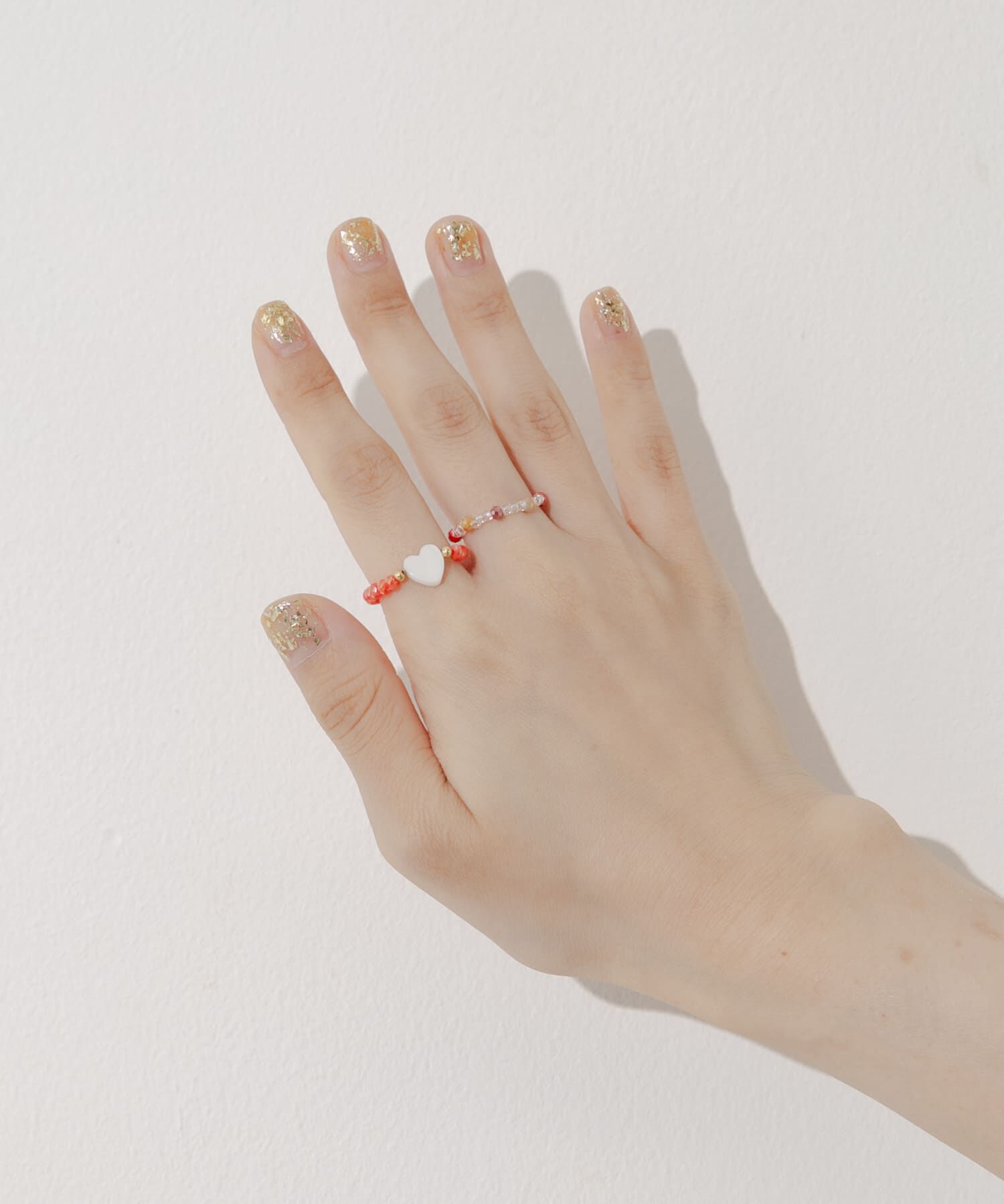 SMELLY「カラービーズ2セットリング」|リング|