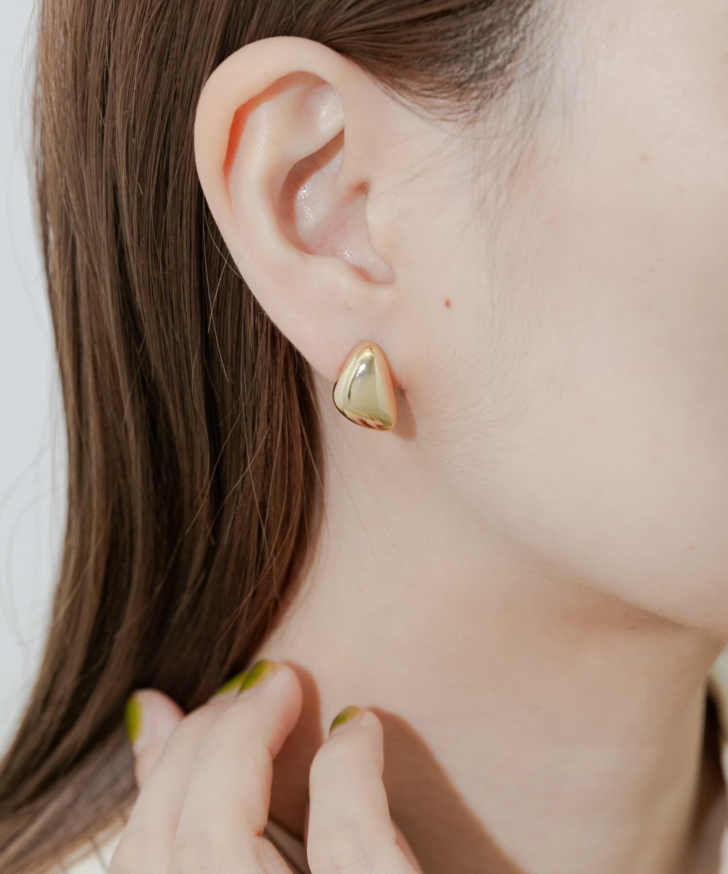 SMELLY「メタルプックリフロントイヤリング」|イヤリング|