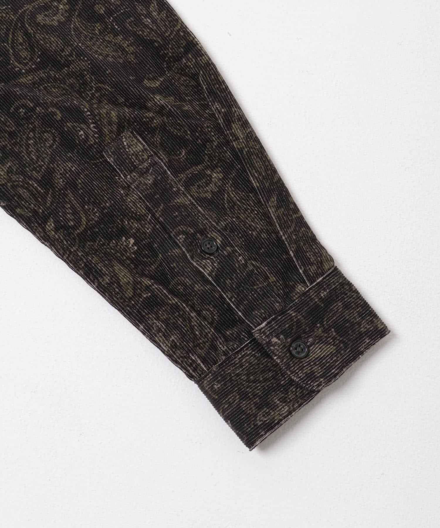 URBAN RESEARCH DOORS「『UR TECH』コーデュロイバンドカラーシャツ」|シャツ・ブラウス|