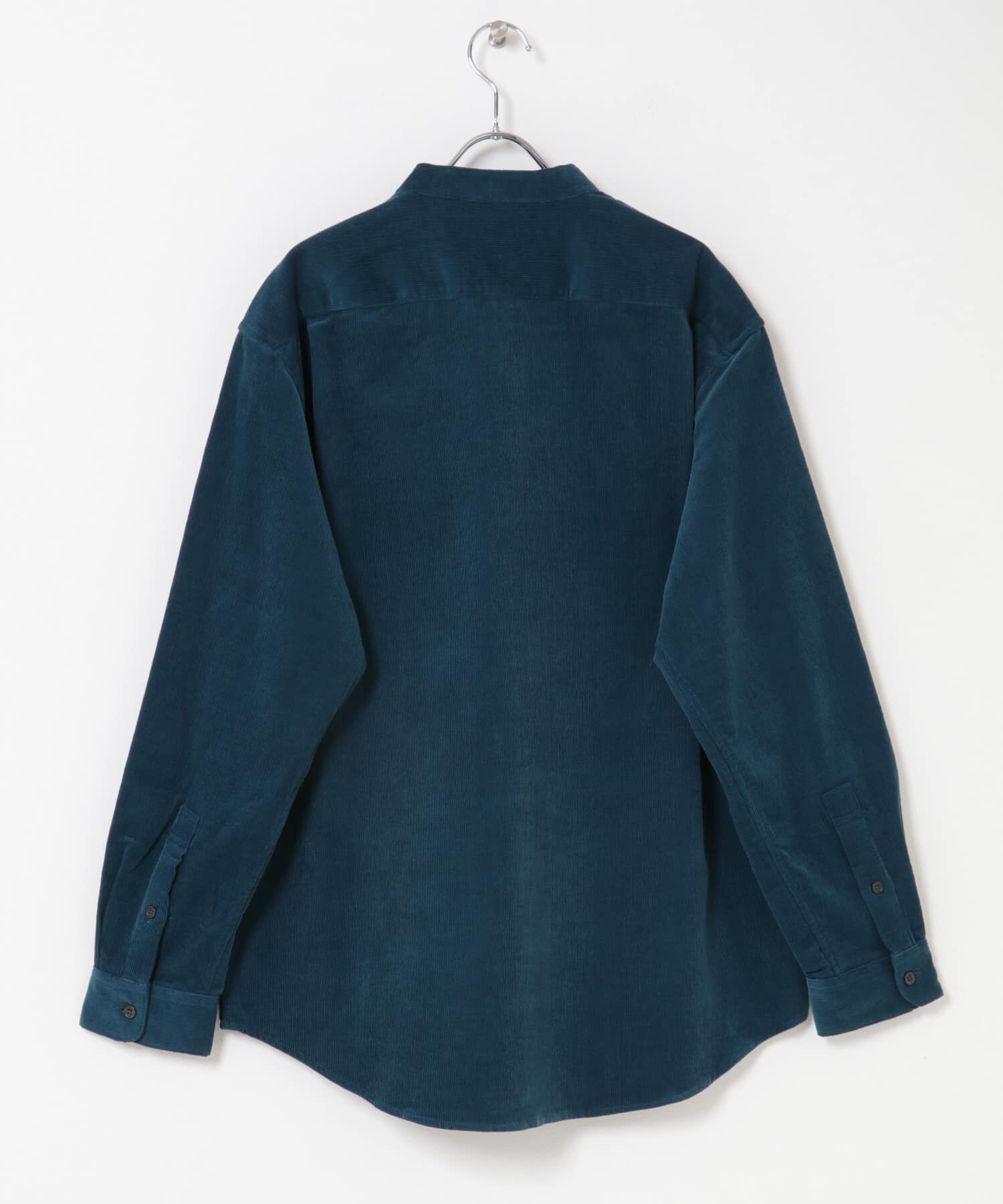 URBAN RESEARCH DOORS「『UR TECH』コーデュロイバンドカラーシャツ」|シャツ・ブラウス|