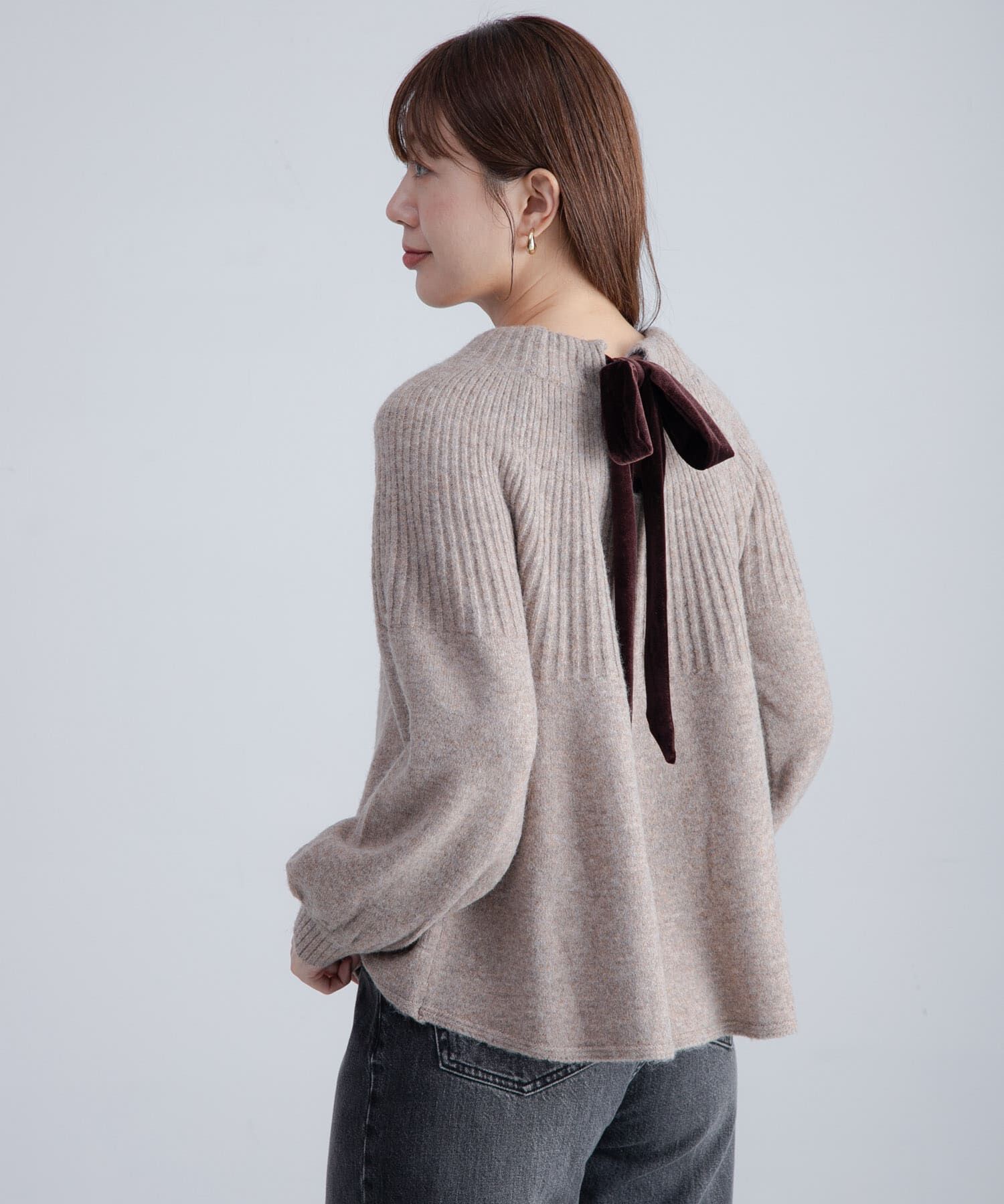 Sonny Label 「『WEB限定』バックリボンもちもちニット」|ニット・セーター|