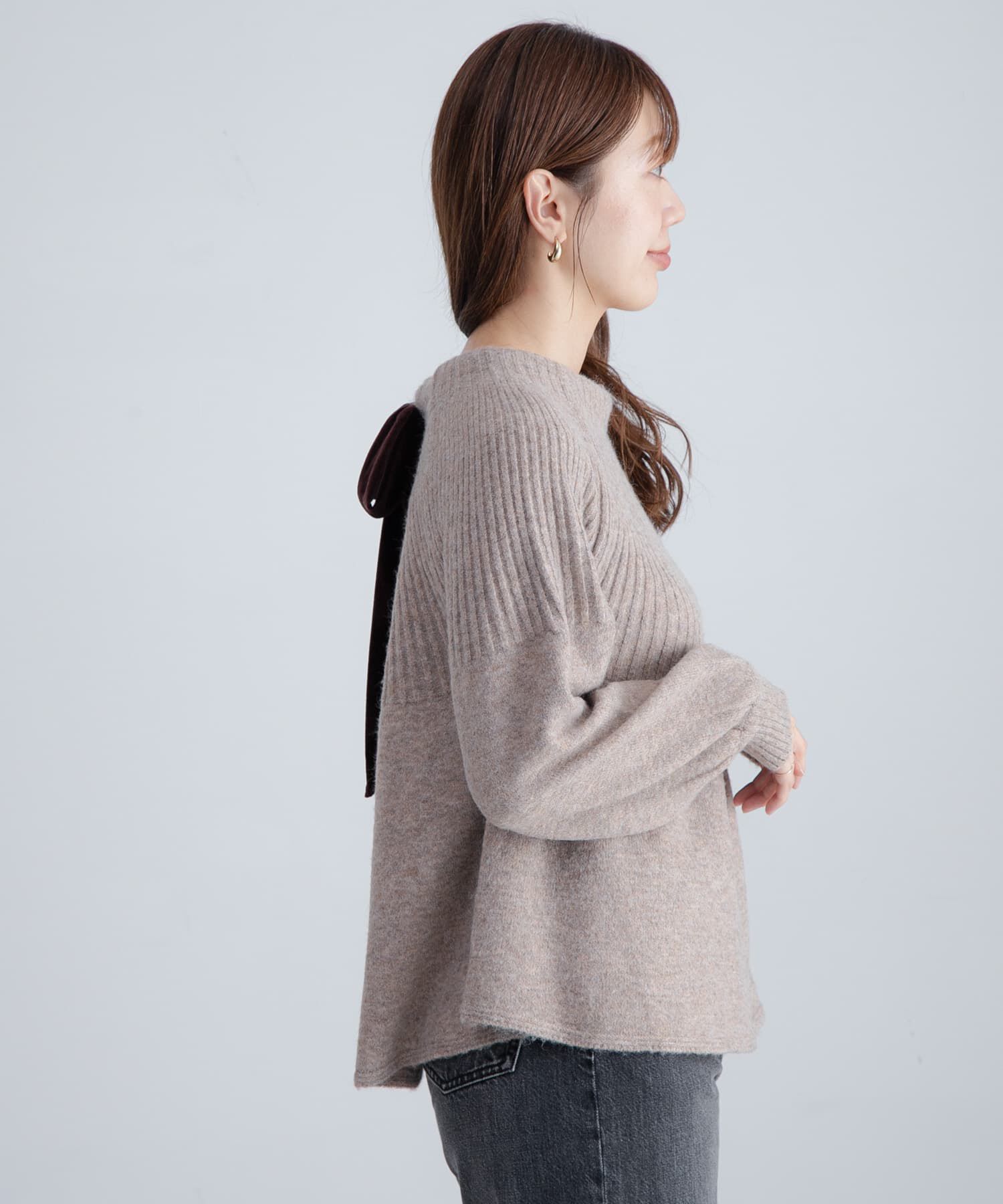 Sonny Label 「『WEB限定』バックリボンもちもちニット」|ニット・セーター|