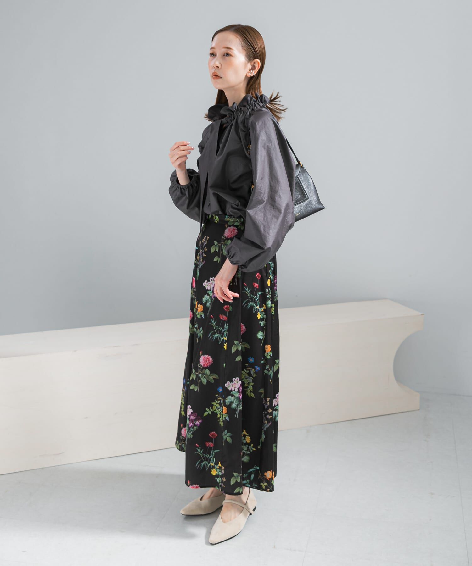 URBAN RESEARCH ROSSO「ボタニカルプリントマキシスカート」|スカート|