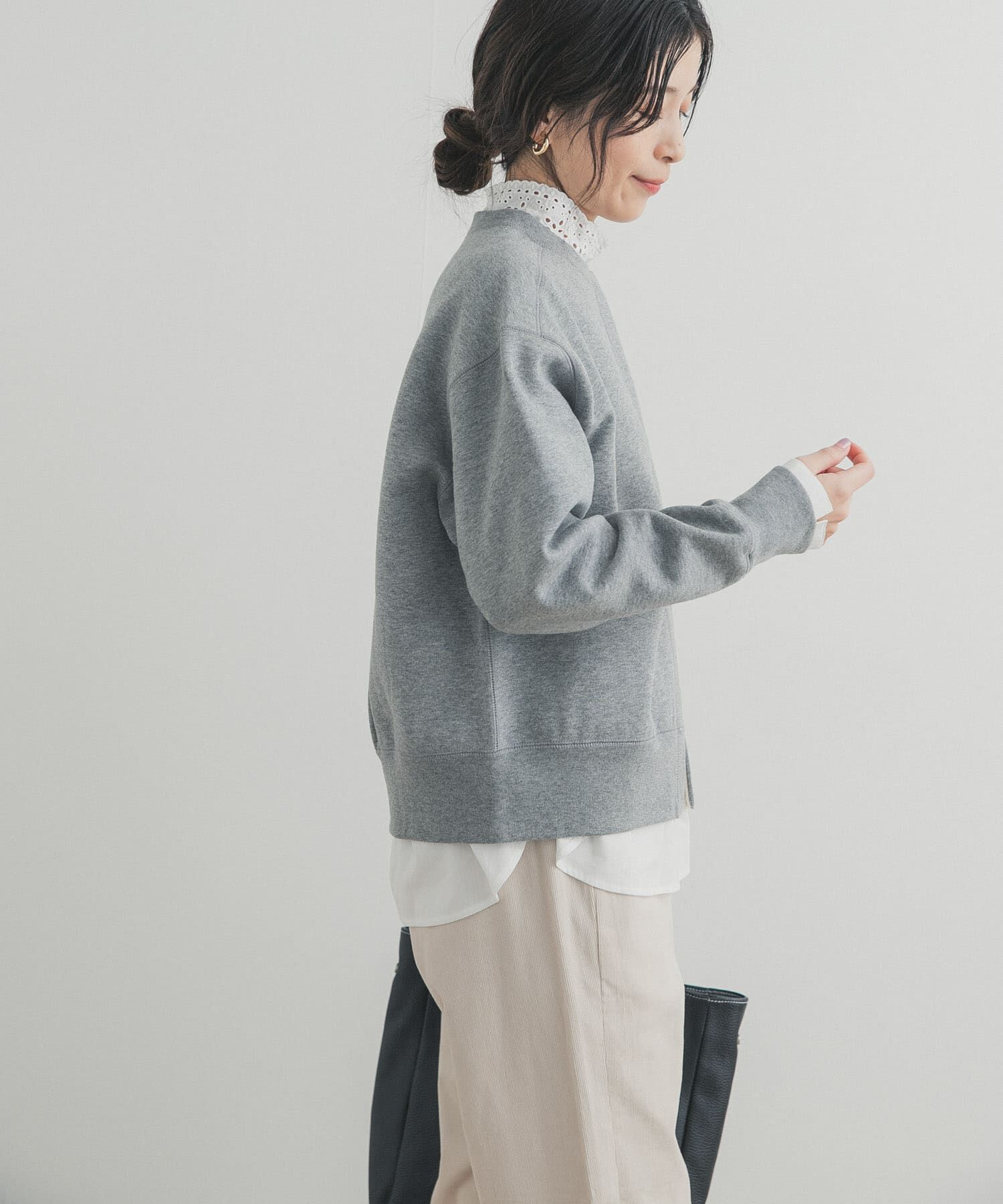 URBAN RESEARCH DOORS「裏起毛スウェットカーディガン」|カーディガン|