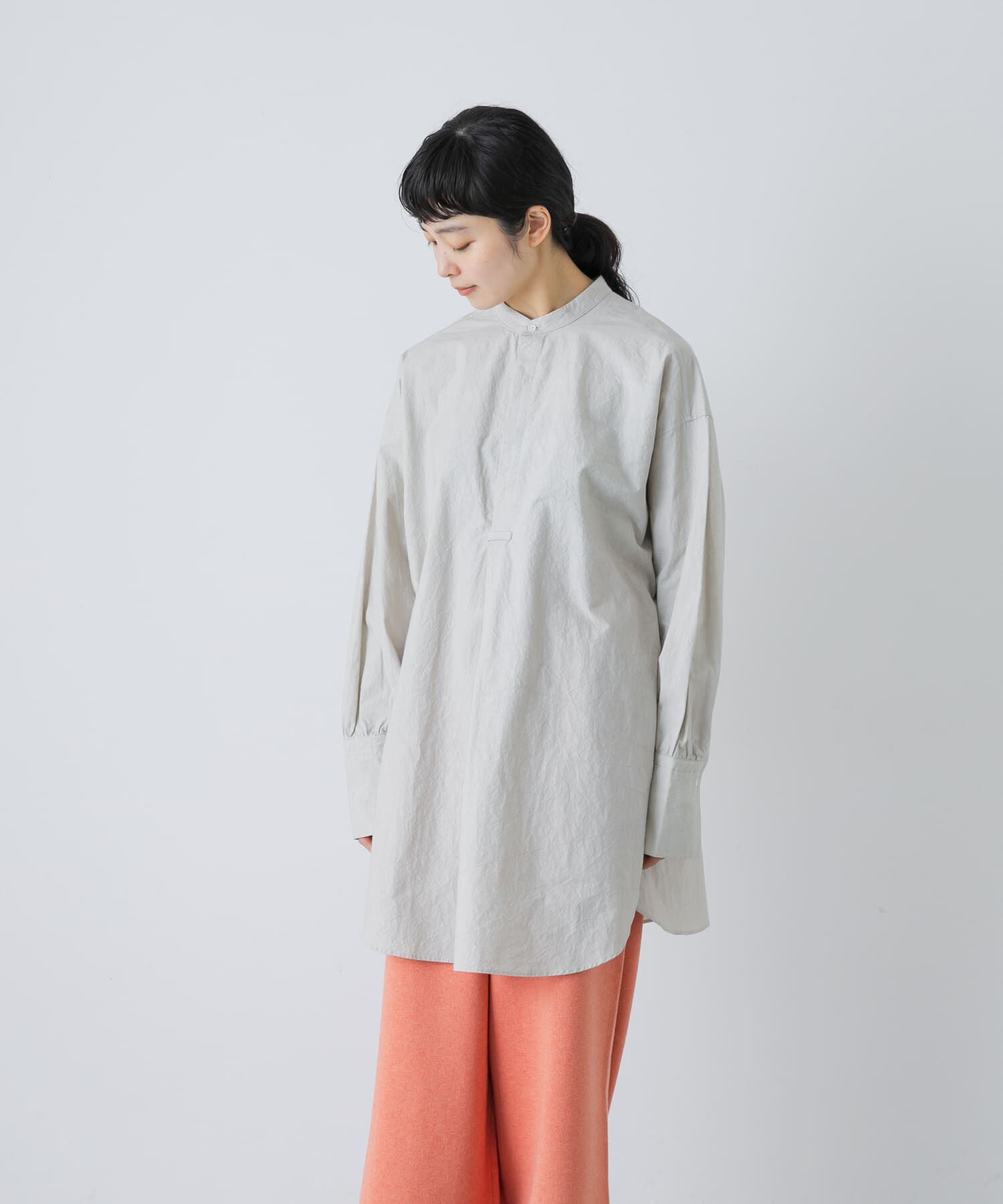 かぐれ「コットンチュニックシャツ」|シャツ・ブラウス|