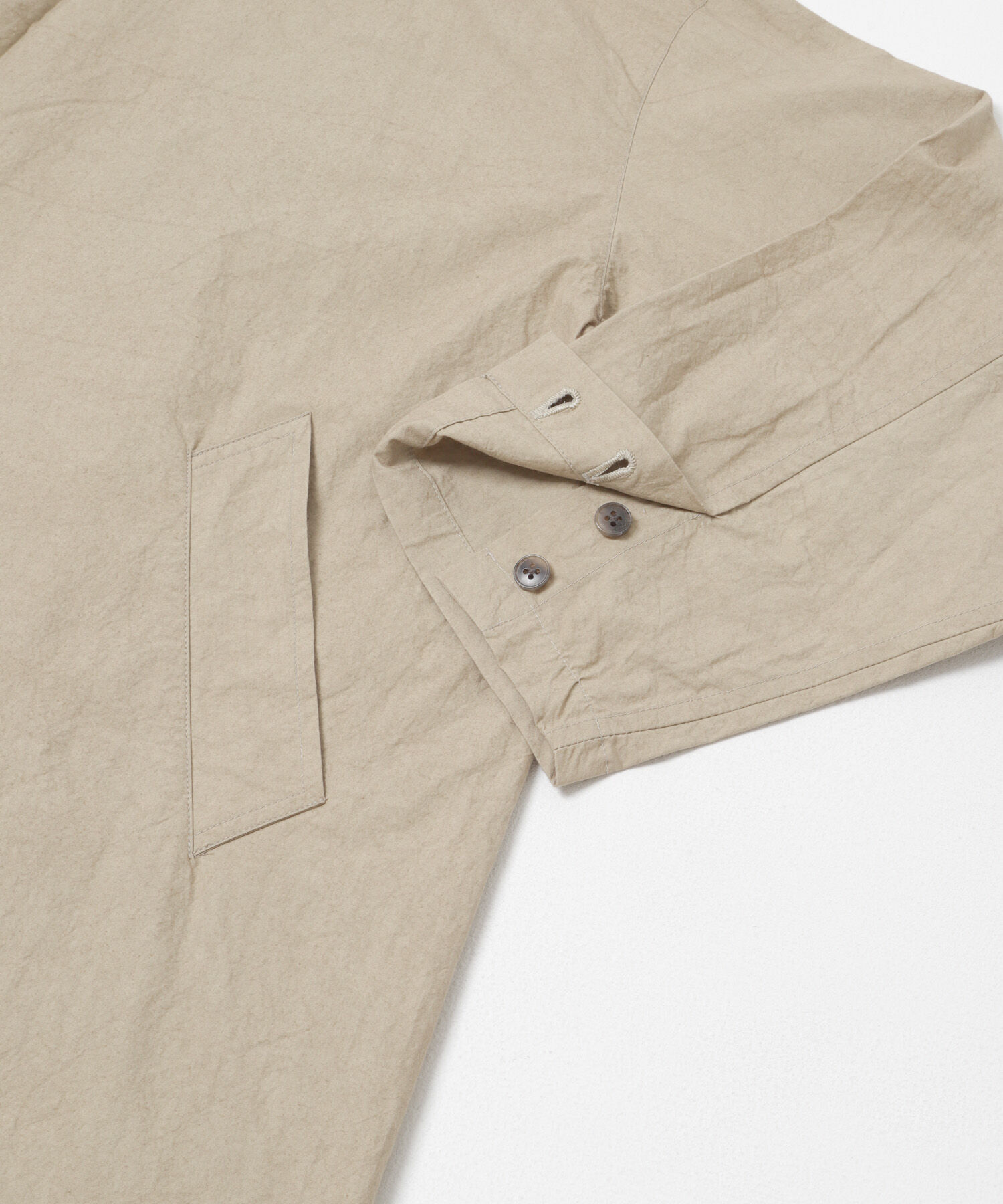 かぐれ「テーラードカラーショップコート」|ノーカラーコート|