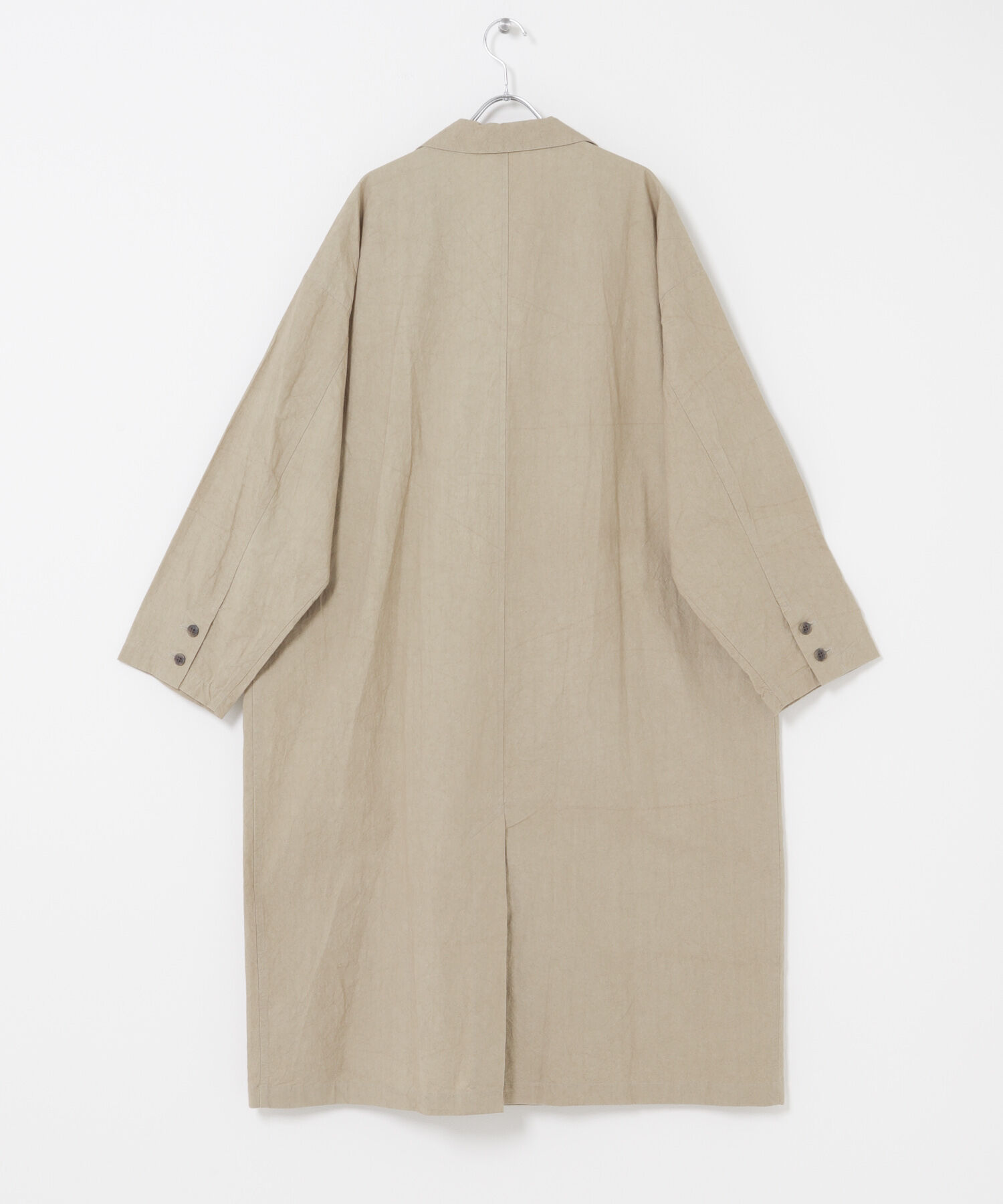 かぐれ「テーラードカラーショップコート」|ノーカラーコート|