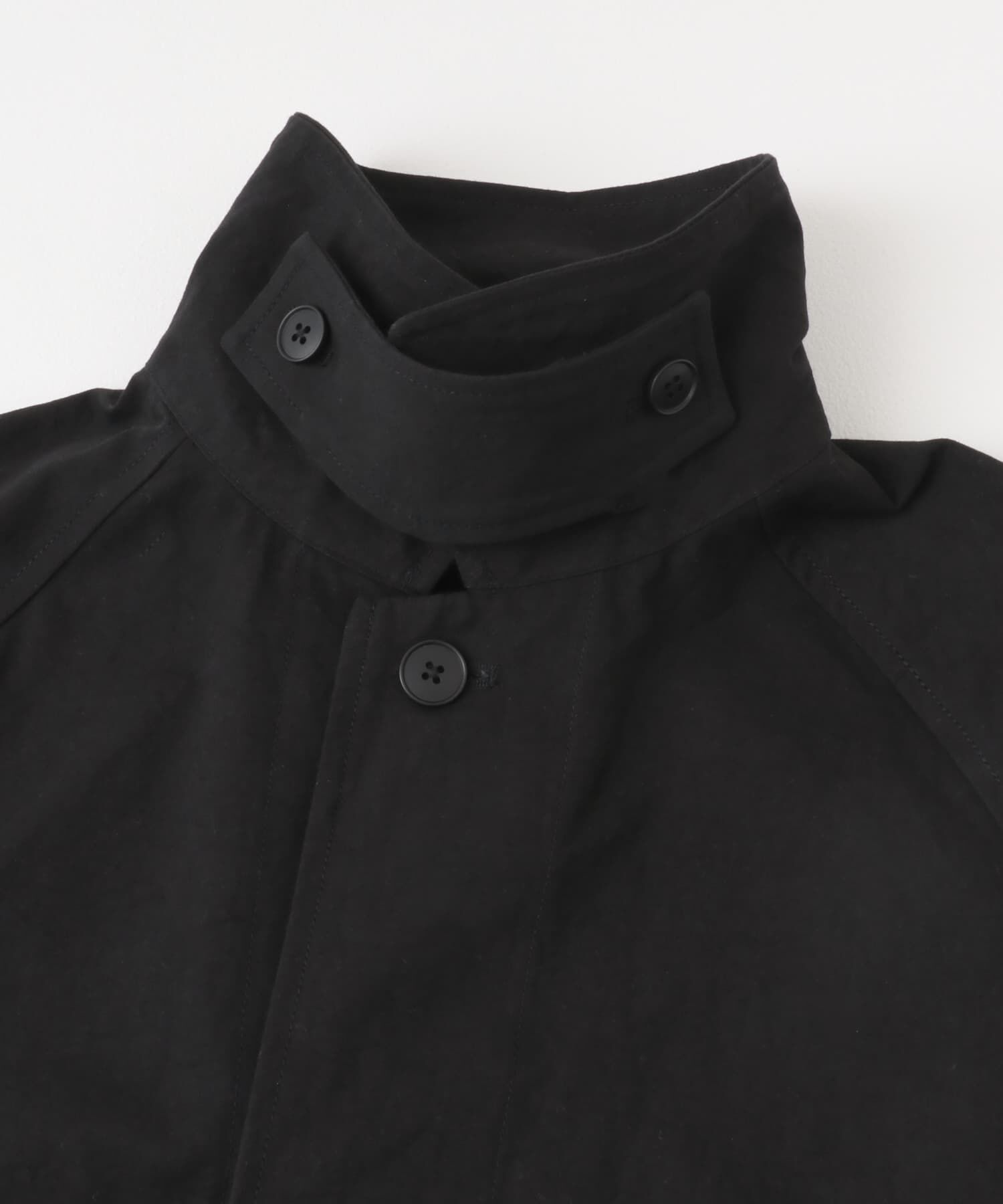 かぐれ「コットンバックタックショートコート」|ノーカラーコート|