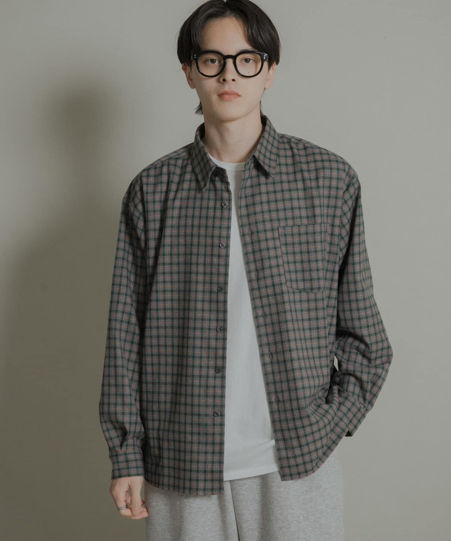 SENSE OF PLACE by URBAN RESEARCH「ニュアンスチェックロングスリーブネルシャツ」|シャツ・ブラウス|