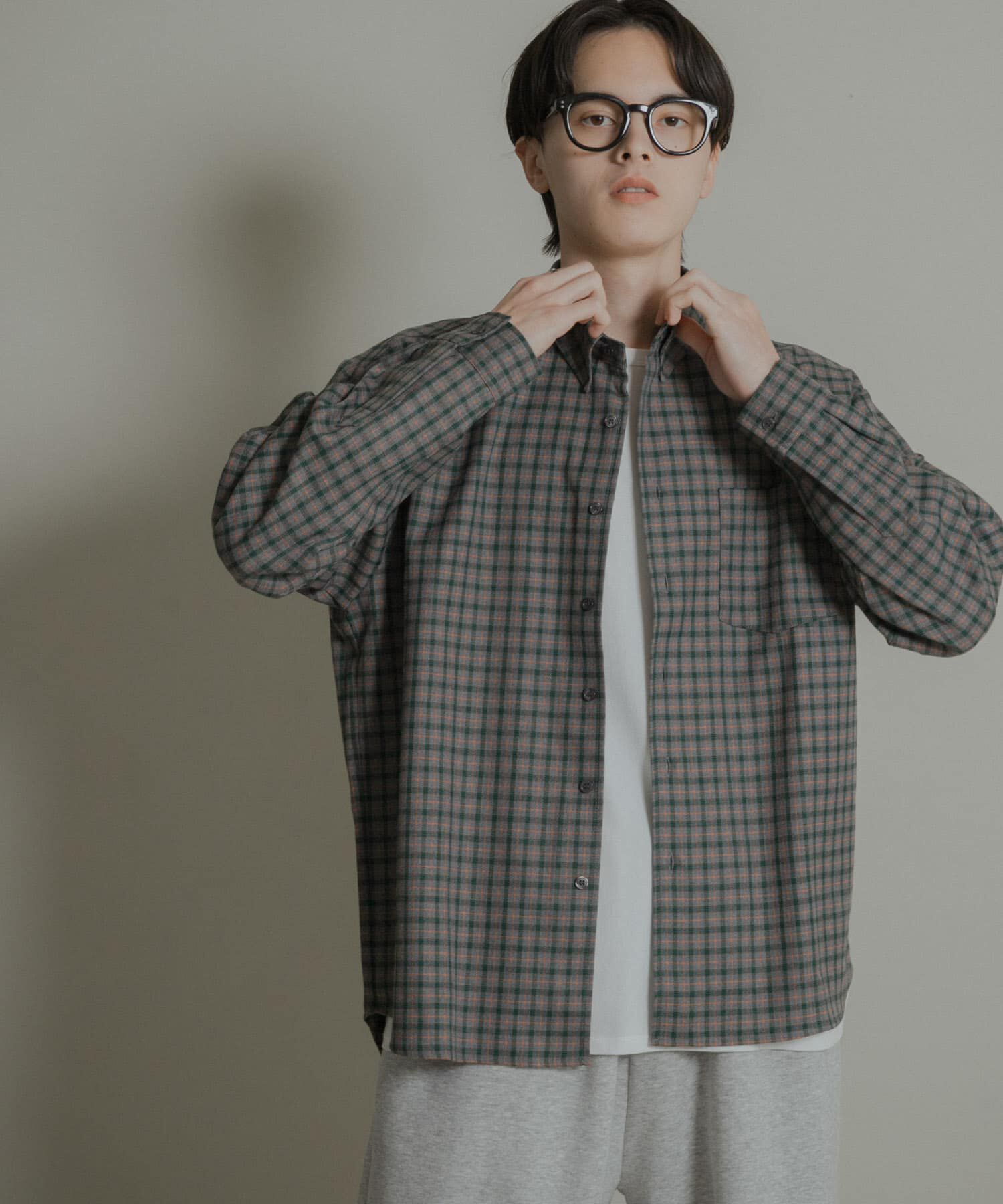 SENSE OF PLACE by URBAN RESEARCH「ニュアンスチェックロングスリーブネルシャツ」|シャツ・ブラウス|