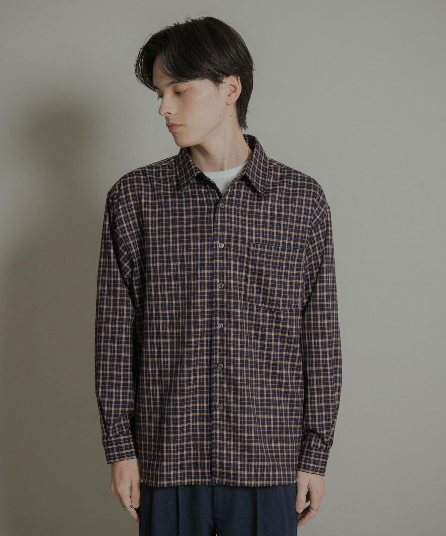 SENSE OF PLACE by URBAN RESEARCH「ニュアンスチェックロングスリーブネルシャツ」|シャツ・ブラウス|