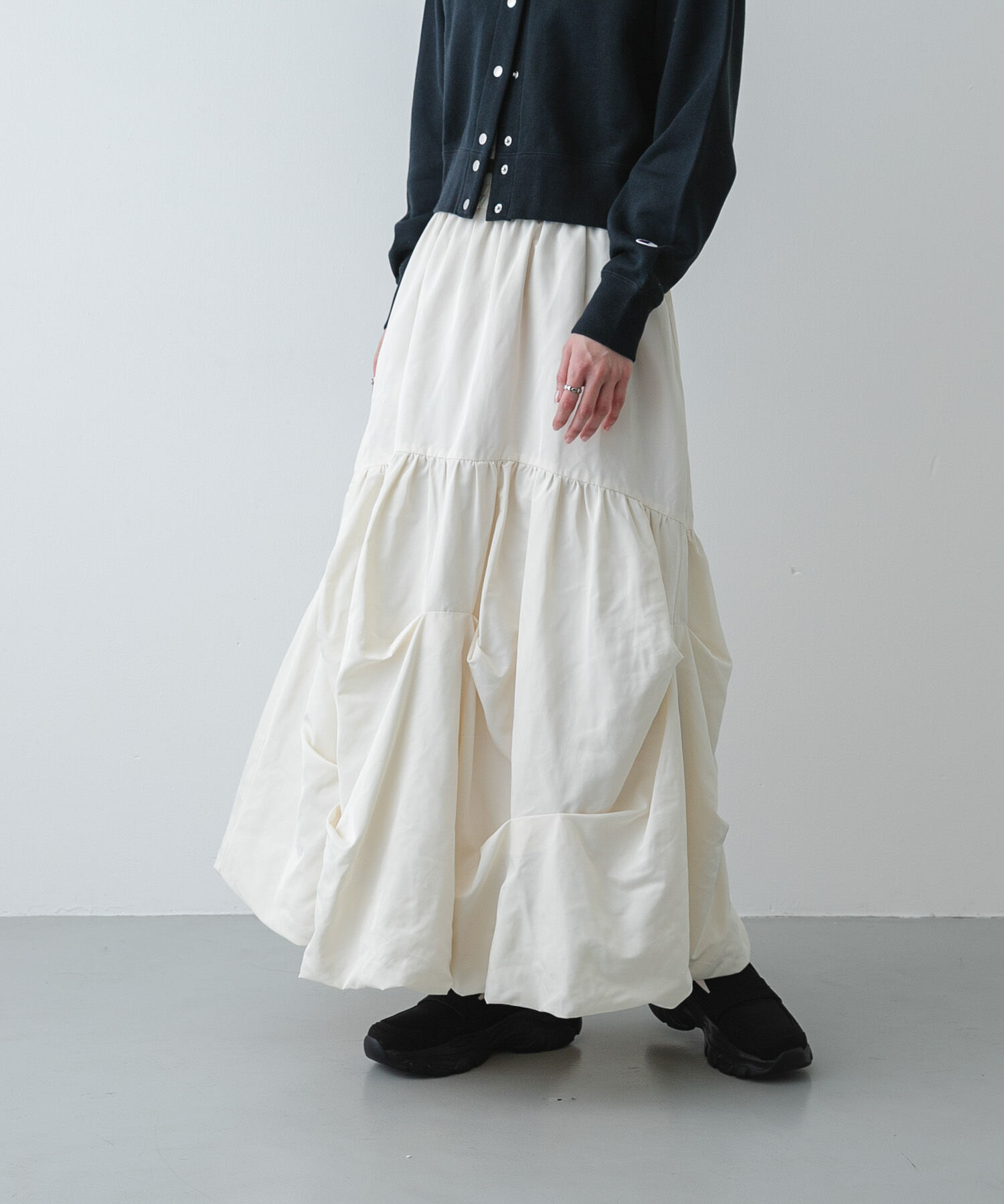 SENSE OF PLACE by URBAN RESEARCH「タックバルーンスカート」|スカート|アイボリー