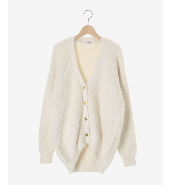  「《WEB限定アイテム》フェザーヤーンラメニットカーディガン」|カーディガン|