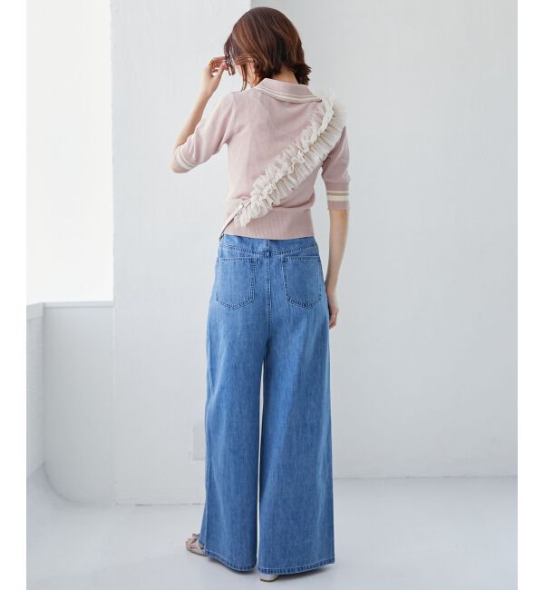 MAJESTICLEGON「シャイニーシアーポロニット」|ニット・セーター|