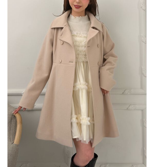  「&infin;マルチwayフェイクファーカラーフレアコート」|その他|