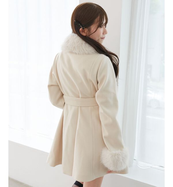  「&infin;マルチwayフェイクファーカラーフレアコート」|その他|