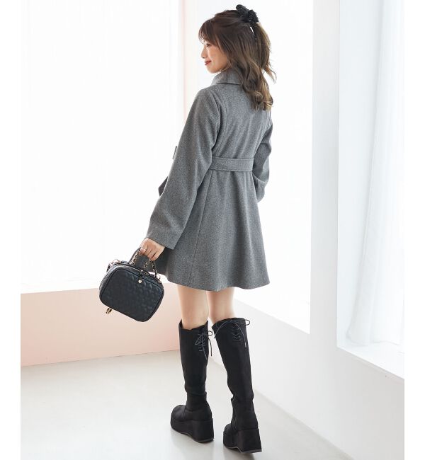  「&infin;マルチwayフェイクファーカラーフレアコート」|その他|