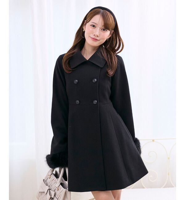  「&infin;マルチwayフェイクファーカラーフレアコート」|その他|